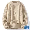 Männer Pullover 2023 Baumwolle Mischung Klassische Oansatz Pullover Männer Pullover Strickwaren Herbst Winter Arbeit Casual All-match Gestrickte Jumper hombre A16