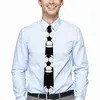 Bow Ties Mens Tie Soccer Ball Neck Black And White Cool Fashion Collar Graphic Business Quality Necktie Accessories