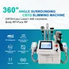 360 Cryo Fat Burst Freezing Body Slimming Vakuum Kavitation Fettsugningsmaskin RF Ögonpåse Ta bort lymfatisk dräneringsmuskelavslappningsanvändning