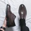 Robe chaussures Brogue cuir hommes printemps et automne respirant mariage marié vêtements de cérémonie affaires décontracté Sh