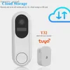 Dörrklockor T31 TUYA FHD Trådlös dörrklock WiFi -telefon i realtid Video Monitor RIP Motion Sensor Home Security Camera Night Vision Door Bell YQ2301003