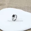 2024 sliver rings Black wedding Inlaid Women Fashion 18k Love ring gold Luxury designer Engagement jewelry Onyx CZ Banquet Accessories