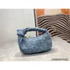 2024 Designer Undera Lady -Tasche Kassettenbeutel gestrickt Bottegs One Sattle Bag Größe BVbag Denim Totes Knot Candy Handheld Teen Schulter Marke Jodie Z31Q