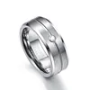 8 mm cyrkon Classic Men Pierścień 100% Carbide Carbide Faseted Wedding Połąki Męska biżuteria Anillos Para Hombres Pierscienie2805