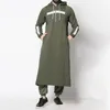 Etniska kläder muslimska män jubba thobe arabiska islamiska saudiarabien mantel abaya dubai lös blus Turki kaftan sweatshirt abayas s-5xl