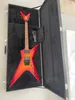 مناسبة لـ Dimebag Firebird type type electric guitar hardshell case ، logo print ، اللون المتاح ، قابل للتخصيص