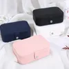 Jewelry Pouches Portable Simple Square Girls Earrings Rings Board Box Display Storage Case Women Gift