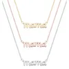 10 pièces petite maman maman maman lettres collier estampillé mot initial amour Alphabet mère colliers pour Thanksgiving fête des mères 303e