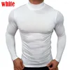 Maglioni da uomo T-shirt fitness da uomo Camicie da allenamento a maniche lunghe da corsa Top skinny a compressione per