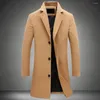 Vestes pour hommes Veste pour hommes Slim Manteau simple boutonnage Manteau chaud confortable pour vêtements d'hiver Streetwear