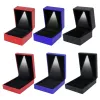 LED Jewelry Box for Ring Necklace Engagement Rings Display Gift Case Packaging Showcase Boxes with Light Storage Cases Wholesale
