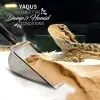 Outils de nettoyage pour animaux de compagnie, pelle à excréments en acier inoxydable, filet à litière pour chat, pelle à sable pour Reptiles, lézard, écran à mailles, cuillère fécale