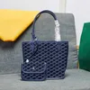 Högkvalitativ tvådelar handväska sac anjou mini handväska designer handväska lyx läder klassisk dubbelsidig axelväska
