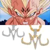 Hip Hop Iced Out Majin Hanger Ketting Ketting Punk Micro Pave Zirkoon Buu Tatoeages Marks M Sieraden Gift Necklaces228x