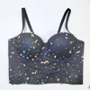 Frauen Tanks Bunte Acryl Leibchen Für Frauen Strass Bustier Bh Edelsteine Weibliche Party Sexy Backless Gestellte Top Y3864