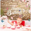 Background Material Flower Butterfly Girl Birthday Party Backdrop Black Background Baby Adult Photographic Photography Kids Photo Studio Photophone YQ231004