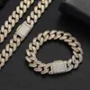 Brandowa moda kobieta Moissanite Cuban Link Bransoletka 925 Srebrna łańcuch srebrny 10 mm Miami Men