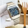 Fashion Business Watch Męskie zegarki modowe mają stalowe opaski i szklankę stali ze stali nierdzewnej, odpowiednie do randek i prezentów na rękę