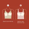 Camisoles Tanks 통기성 여성 조끼 패딩 탱크 상단의 양면 브러시드 Camisole Women 's Seamless가 가을을위한 무선으로 원활합니다.