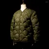 Herenjassen Rode eendendons M-65 Field Jacket Liner Lichtgewicht geïsoleerde pufferjas voor heren