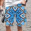 Herenshorts Retro Etnische Mode Grappig Cool Los 3D-geprint patroon Herenkleding Zwempak Strand Sneldrogend Oversized