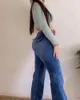 Jeans femininos cinta estilo calça demin calças femininas cintura alta pequenas nádegas grandes jean