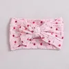 ヘアアクセサリー10pcs/lot baby bows headband girls jacquard head wrap nylon iprant soft turban braid幼児花柄