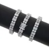 Neues Lab-Diamant-Armband, Zirkonia, Tenniskette, Damen, Herren, Paar, Hochzeit, Verlobung, versilbert, vereist, Bling-Schmuck2087