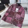 Women's Jackets designer Quality and Temperament Celebrity 2023 Spring New Chain Decoration Wool Coat Sweater LWOS