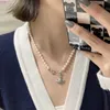 Strands Strings 2023 Western Empress Dowager Paper Clip Necklace Saturn Sparkling Planet Fashion Design Sense Temperament Personality Jewelry