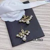 23ss designer earrings for women Dangle Chandelier Jewelry Fan-shaped pearl tassel chain earring Including brand box Wedding Gift
