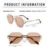 Sunglasses Sunglasess Woman Summer 2023 Fashion Man Lens Pilot Polarized Glasses In Trend Vintage Party Accesories Trendy