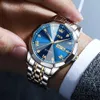 Otros relojes TAXAU Reloj para hombres Rhombus Original Cuarzo Reloj de pulsera a prueba de agua Correa de acero inoxidable dorado Reloj de lujo Relogios Masculino 230928