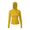 Yoga Wear Hoodies Sweatshirts Coats Women Designer Coat Sports Jacket Slip Fitness Chothing K