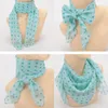 Scarves Women Fashion Plain Polka Dot Bubble Chiffon Scarf Ladies Printe Shawls Foulard Summer Wrap Headband Thin 8 Color