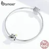 Véritable breloque en argent Sterling 925 pour Bracelet Bracelet perle de cérémonie adulte de 18 ans avec bijoux à bricoler soi-même CZ clair BSC131 210512242s