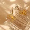 Kolczyki Dangle Stal nierdzewna szklanka herbaty srebrny kolor i złota moda delikatna trend upuszczony biżuteria dla kobiet