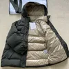 Inverno designer para baixo das mulheres bordado emblema fino ajuste cintura mostrar fino com capuz engrossado e quente puffer casaco de inverno jaqueta superior