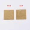 Pendant Necklaces 200pcs Metal Tags Square Brass Blank Stamping Tag Pendants For Jewelry Making DIY Bracelet Necklace Decor 20x20x0.5mm