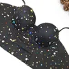 Débardeurs pour femmes Camisole acrylique colorée pour femmes strass Bustier soutien-gorge gemmes femme fête sexy dos nu haut court Y3864