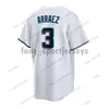 Custom Jazz Chisholm Jr. Jersey 3 Luis Arraez 32 Matt Barnes Sandy Alcantara 27 Edward Cabrera 58 Jacob Stallings 26 Garrett Cooper Miami Baseball Jerseys