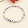 Strand Go2boho Handmade Little Words Bracelet For Women Natural Semi-precious Stone Couple Jewelry Men Gift