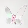 Light up Fairy Wings for Adults LED Butterfly Sheer Wings for Girls Women Halloween Costume Accessories Dress Up Props