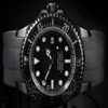 Luxury High Quality Brand Watches 116660 rostfritt stål Sea-Dweller PVD Movement Automatic Mechanical Mens Watch Rubber Strap Wat213Z