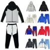 Fleeces pantolon izleme setleri erkek tasarımcıları fitness eğitim spor alanı kış teknolojisi polar hoodies rahat kapüşonlu mektup dipleri kamgarn teknoloji fleeces