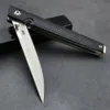 Тактический легкий складной нож с маркировкой M390, лезвие 3,14 дюйма, черная нейлоновая ручка, уличный повседневный охотничий походный нож 7096 3810 Инструмент для самообороны EDC