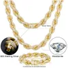 marca moda donna Pass Diamond Tester 8mm 12mm Full Vvs Moissanite Iced Out Rope Chain Argento sterling 925 Uomo Gioielli Hip Hop Collana intrecciata