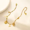 العلامة التجارية Desinger Beads pendant anclets for women stail chain chain chain summer stail stail chain stail stail reg modelry flower flower flower