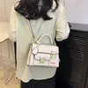 أكياس قسط صغير وفاخر 2023 جديد الأزياء قفل كتف القفل buckle حقيبة Crossbody Bag 9236