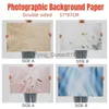 Background Material Background Photography 2 Sides Marble Wood Grain Photo Studio Cosmetics Easter Decoration 57*87cm Waterproof Christmas Backdrop YQ231003